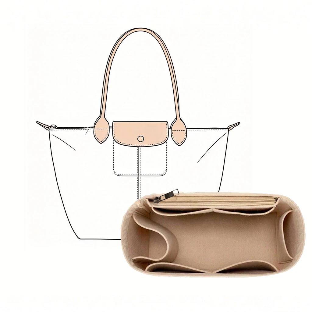 Makeup - Organizador de Bolsos, Inserto de Fieltro