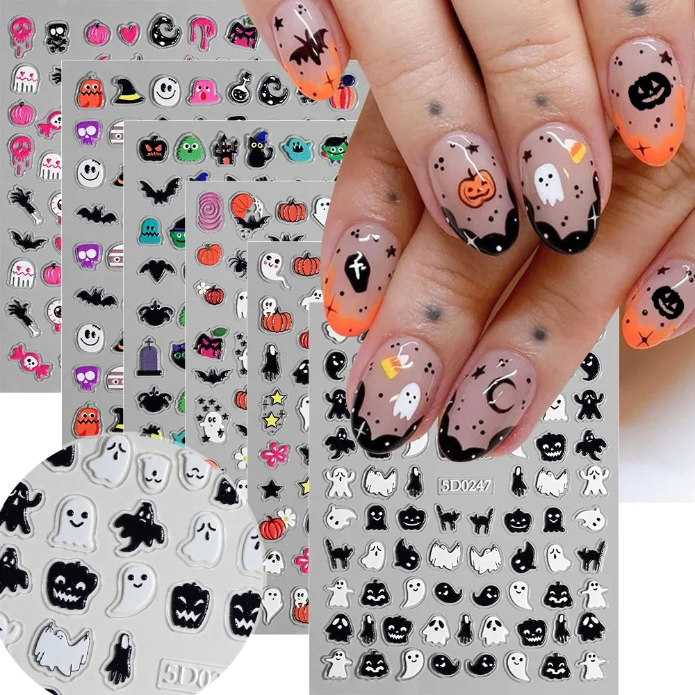 Nail Art - 1 lámina de pegatinas para uñas