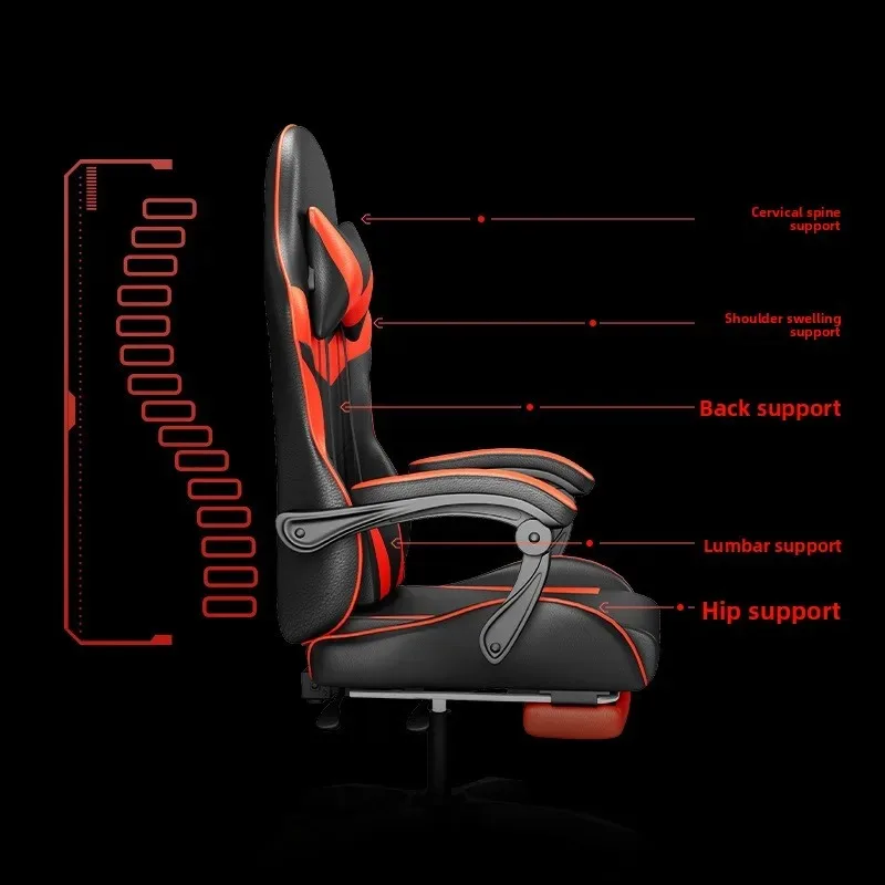 Massage - Silla para e-sports con luces, altavoz