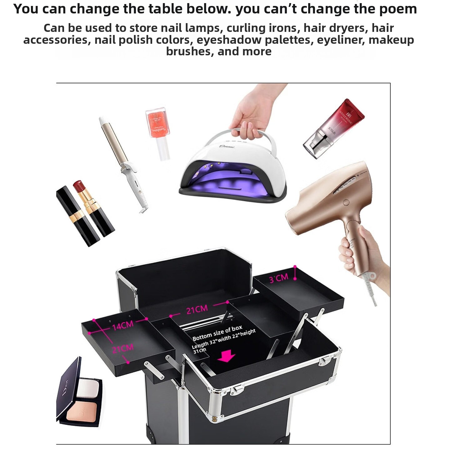 Maletín de maquillaje con rued - Makeup reseña y precio
