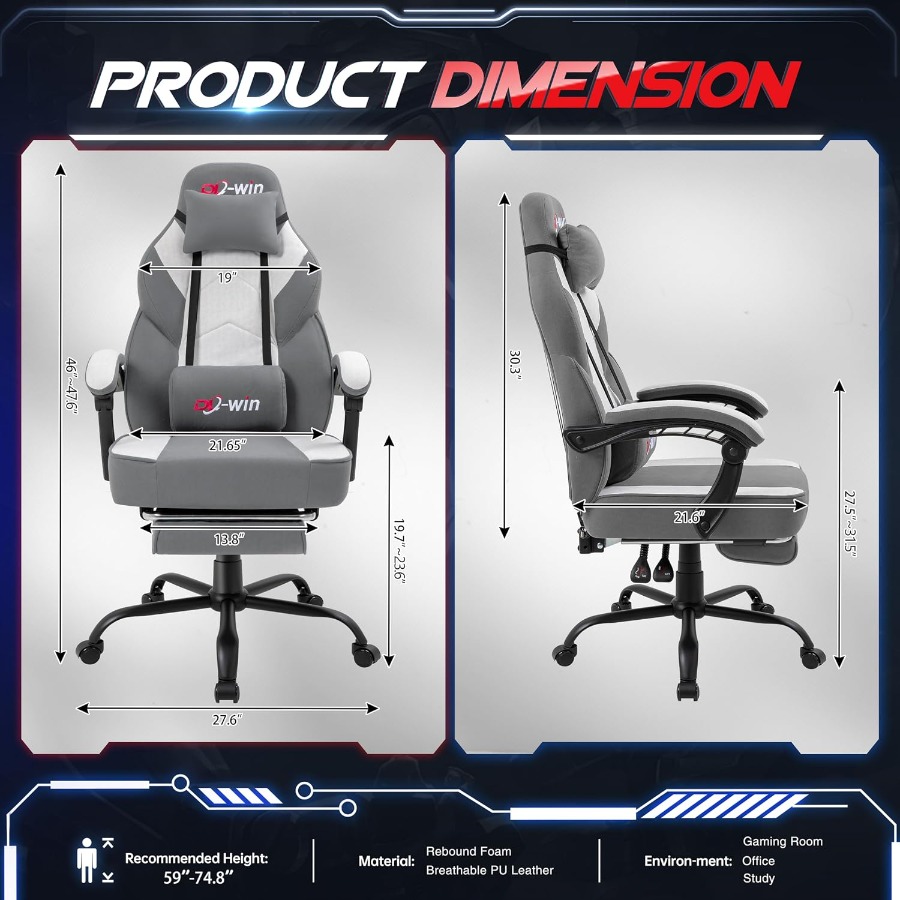 Silla de juego para adultos co - Massage reseña y precio