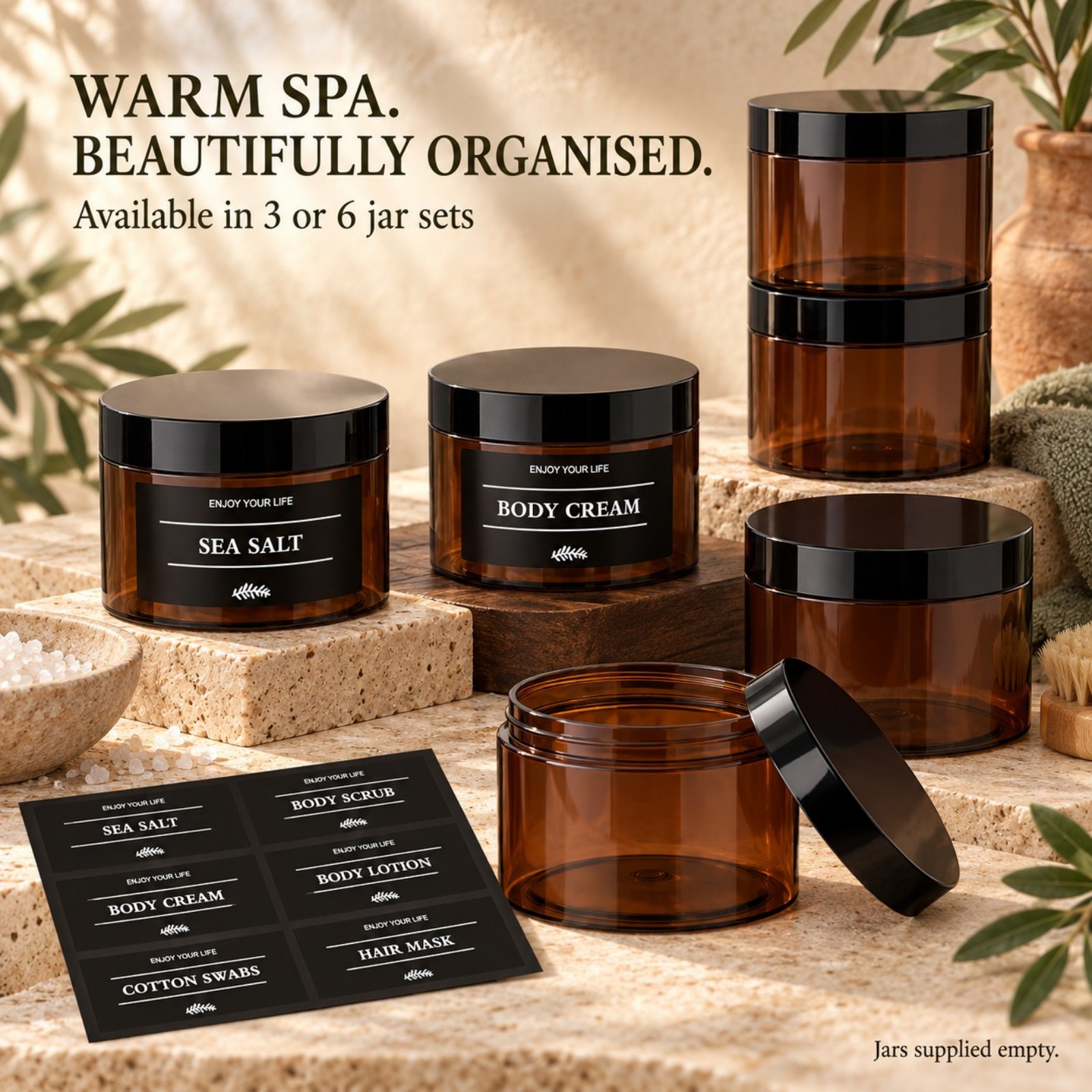 3 recipientes de plástico para - Hair Care reseña y precio