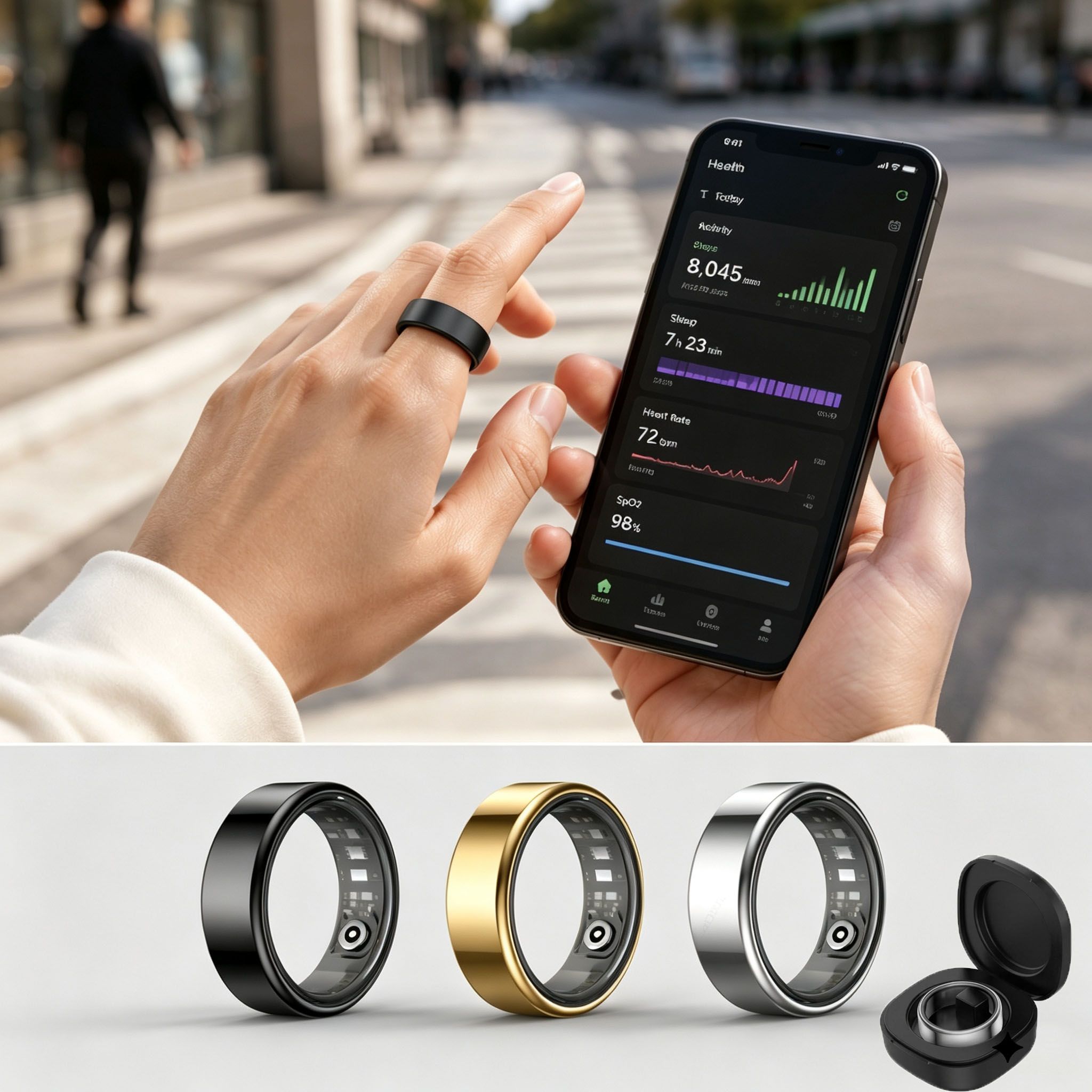 Anillo inteligente con control - Health Monitors reseña y precio