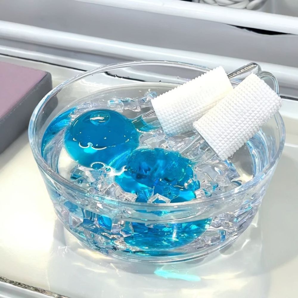 Esferas de enfriamiento para m - Face Ice Roller Puffiness reseña y precio