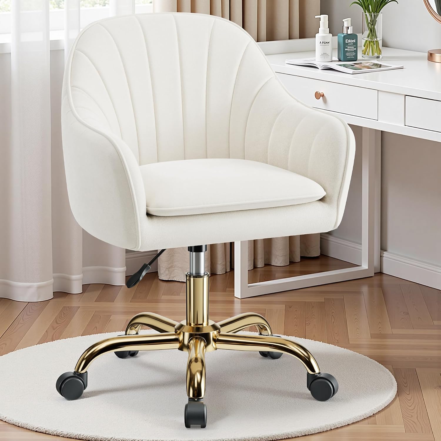 Silla de tocador con ruedas, c - Makeup reseña y precio