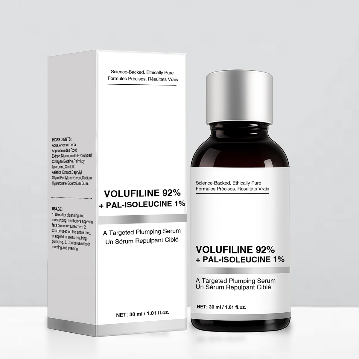 1/2PCS Suero Volufiline, Voluf - Hyaluronic Acid Facial Serum reseña y precio