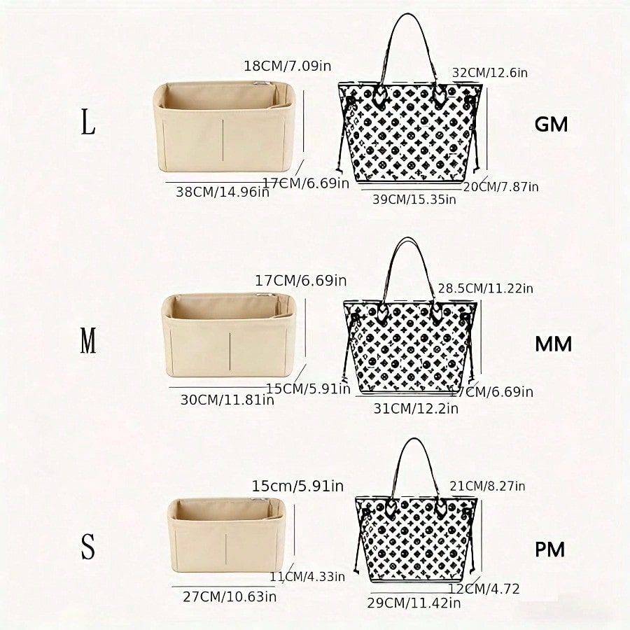 Organizador de bolsos con inse - Makeup reseña y precio