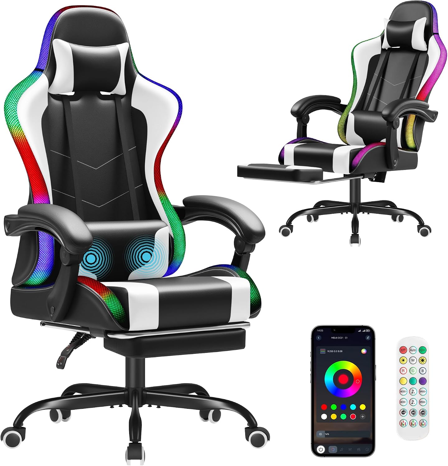 Silla de juego Homall, silla e - Massage reseña y precio