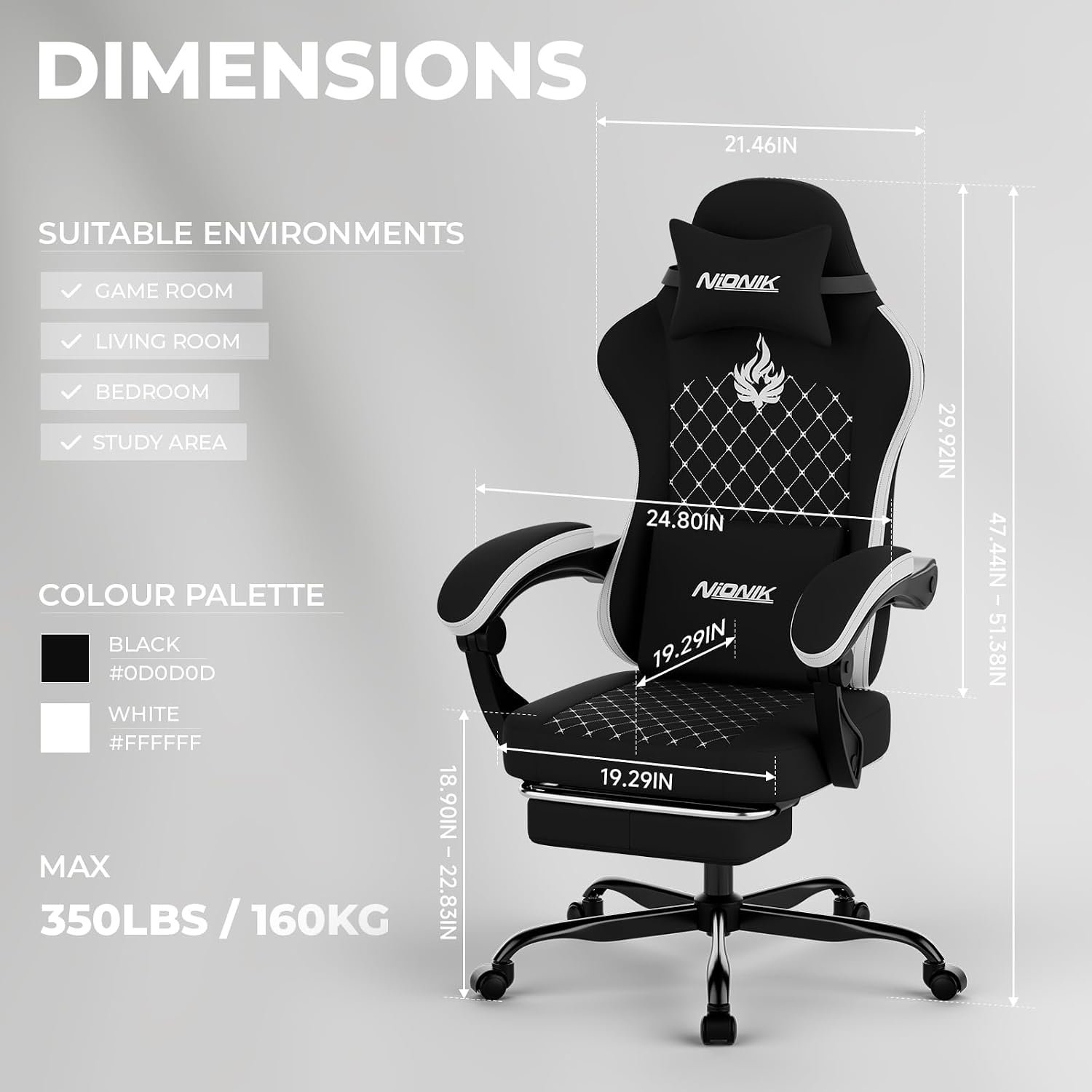 Silla de juego con función de  - Massage reseña y precio
