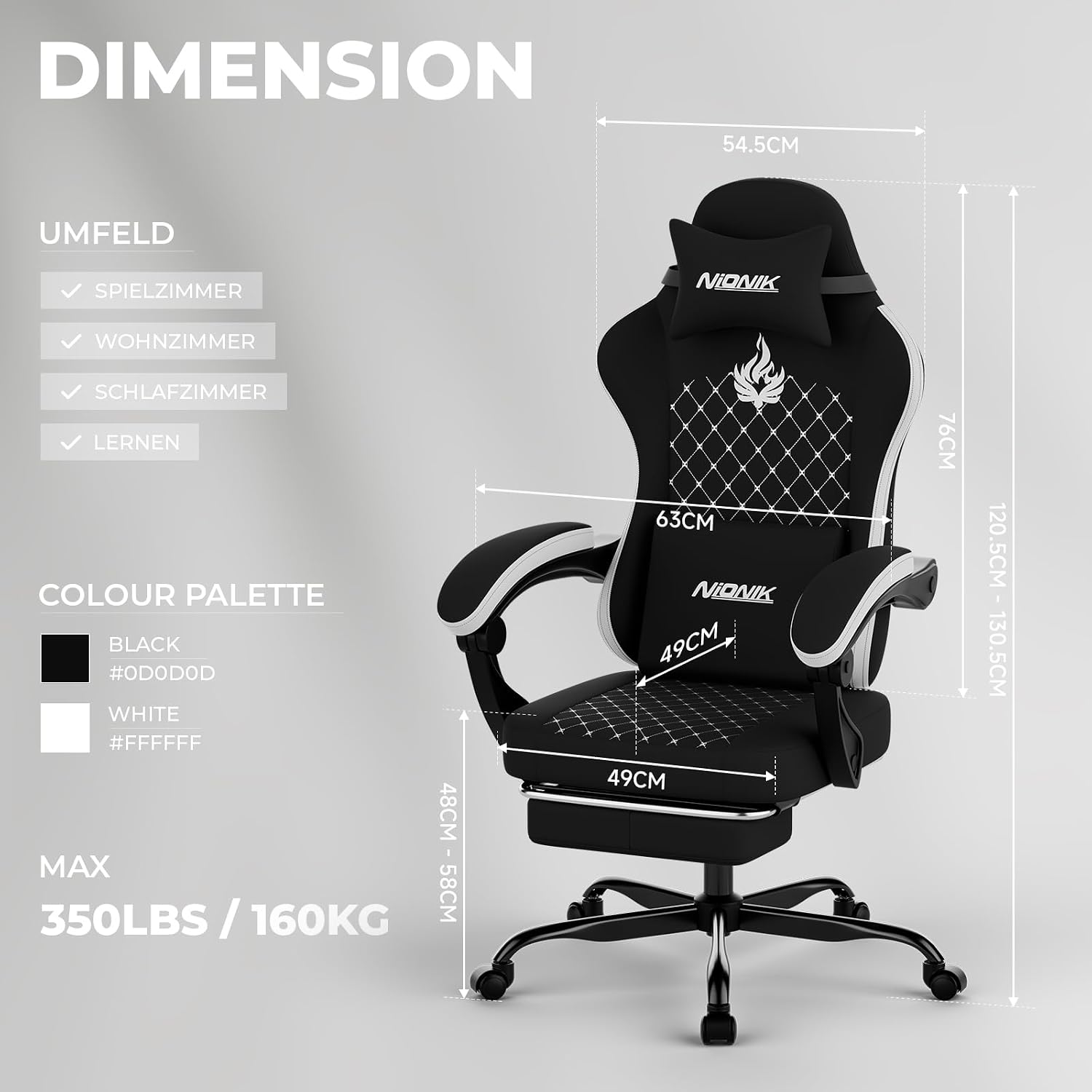 Silla de juego con función de  - Massage reseña y precio